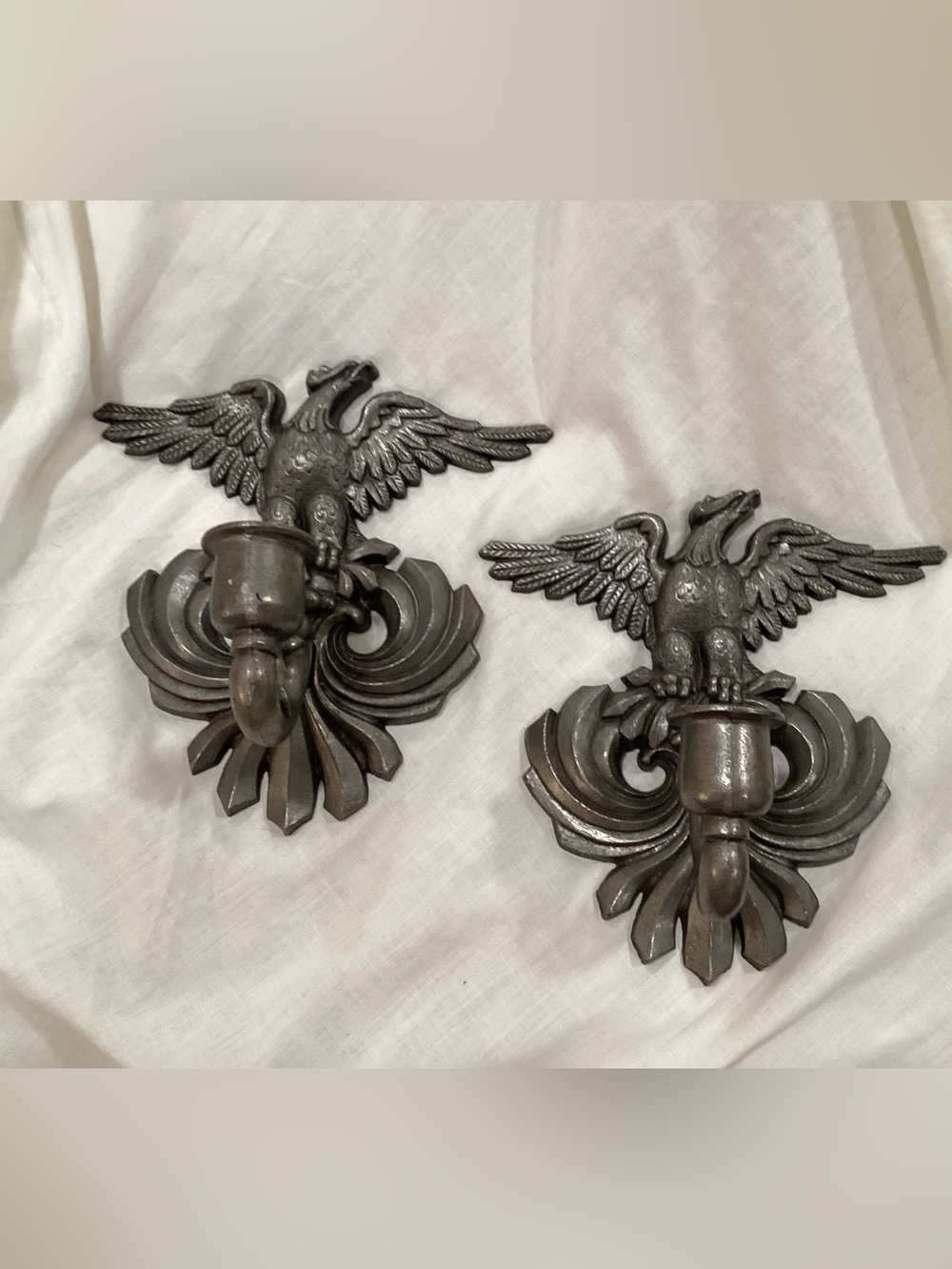 VTG Sexton American Eagle Wall hanging Candle sconces X2
